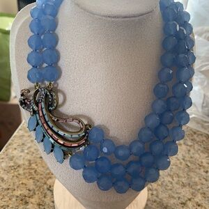 Elegant Heidi Daus Beaded Necklace with Ornate Pendant